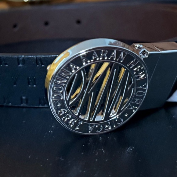 DKNY Black Belt with Silver Accents. Size Small. NWT - Picture 4 of 4
